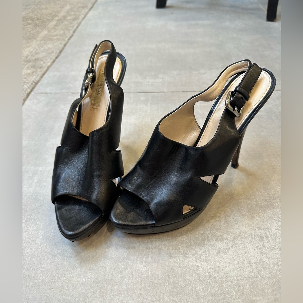Prada heeled slingbacks